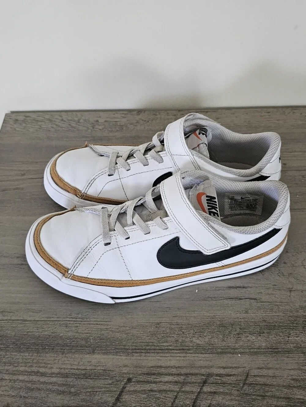 Nike Court Legacy Kids' Shoes 2Y Boy Girl White Sneakers